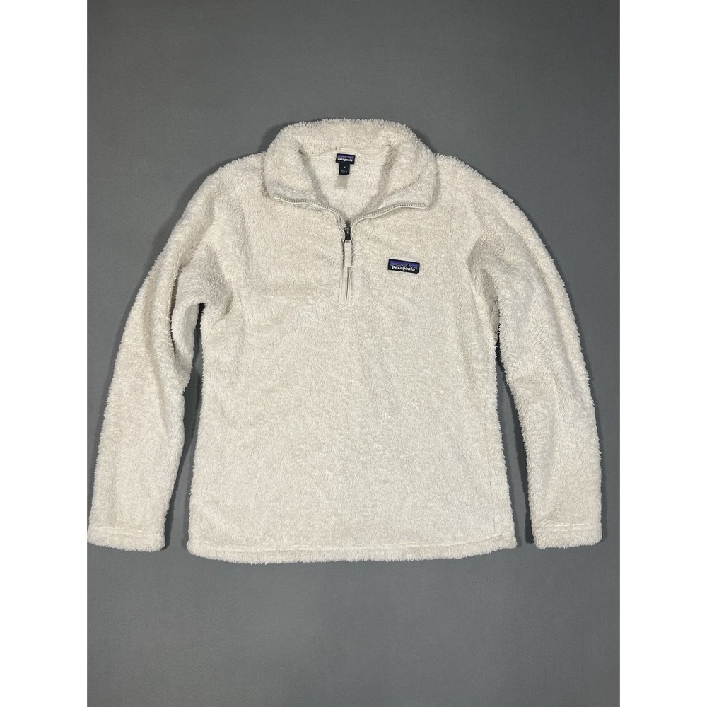 Patagonia Women's Los Gatos 1/4-Zip Fleece Pullover In Natural White Color